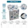 thumbnail image 6 of Blue Starfish Coastal Table Runner 90 Inches, Summer Beach Coral Grey Plaid Bed Runner Dresser Scarves Tabletop for Indoor Outdoor Parties/Ceremony/Banquet, 13" x 90", 6 of 9