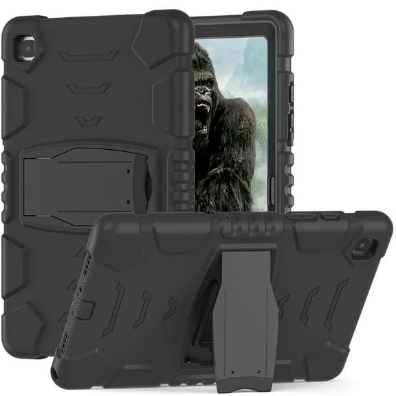 XYX Case for Samsung Galaxy Tab A7 10.4 inch (SM-T500/SM-T505/SM-T509), Dual Layer Slim Heavy Shockproof Rugged Protective Cover Case with Kickstand (Black)