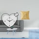 thumbnail image 2 of Elegante Reloj De Pared Con Forma De Corazón Y Funda De Almohada, Diseño Acrílico Creativo Para El Hogar, La Oficina, La Sala De Estudio, La Cafetería, La Sala De Estar, El Dormitorio, La, 2 of 8