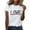 White, variant on Women's Short Sleeve T-Shirt Clearance Items Women Blending Shirts Women's 2025 Valentine's Day Solid Color Round Neck Short Sleeve Printed Top T Shirt