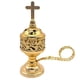 thumbnail image 1 of Charcoal Incense Burner Gold Incense Holder Charcoal for Incense Burner Censer Incense Burner Catho, 1 of 5