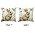 thumbnail image 5 of Spring Easter Bunny Throw Pillow Covers Rabbit Decorative Pillows Case Soft Cushion Covers for Couch Sofa Patio Garden Spring Decor, 5 of 8