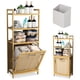 thumbnail image 1 of Cesta de Lavandería, Cesto Para Ropa Sucia con 3 Niveles de Almacenamiento, Muévete Fácilmente, Bote de ropa Sucia con Bolsa Extraíble, Para Lavadero, Baño y Dormitorio, 119 * 50 * 30CM, 1 of 9