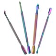 thumbnail image 1 of Empujador de cutículas de uñas BuyWeekMX 4 piezas de acero inoxidable, 1 of 9