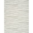 thumbnail image 2 of Nourison Modern Shag 5'3" x 7' Ivory Grey Modern Indoor Rug, 2 of 9