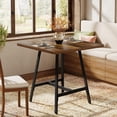 thumbnail image 2 of Finmind 31.1" Square Industrial Dining Table for 2-4 People, Small Spaces, 2 of 7