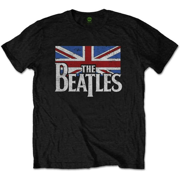 The Beatles Kids T-Shirt: Dop T Logo & Vintage Flag (11-12 Years)