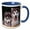 Blue/White, variant on 3drose, 2 Alaskan Malamute Puppies, 11oz Two-tone Yellow Mug