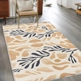 thumbnail image 3 of 3'x5' Area Rugs, Navy Blue Beige Abstract Indoor Outdoor Area Rug for Living Room Bedroom, Modern Vintage Geometric Washable Bathroom Rugs Kitchen Floor Carpet Mats Home Decor Aesthetic, 3 of 8