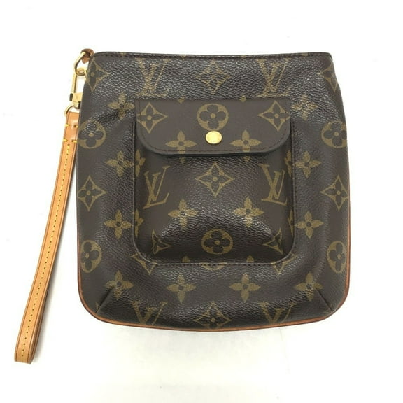 Pre-Owned LOUIS VUITTON M51901 Monogram Partition Pochette Pouch Canvas Women's Brown (Fair)