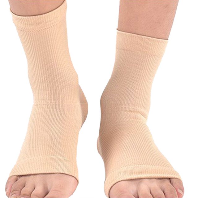 Jumpingount Calcetines de manga de compresión transpirables de nailon con protección antifatiga para mujer Accesorios de disfraces color de piel L/XL