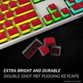 thumbnail image 2 of HK Gaming 108 Touches Double Shot PBT Pudding Ansi/ISO - Profil OEM Ensemble de Touches Pudding 60 % / 87 TKL / 104/108 MX Interrupteurs Rétroéclairés (Rouge), 2 of 5