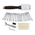 thumbnail image 2 of Abbracc 27Pcs Leather Stamp Tools DIY Leather Craft Sewing Saddle Making Leather Working, 2 of 9
