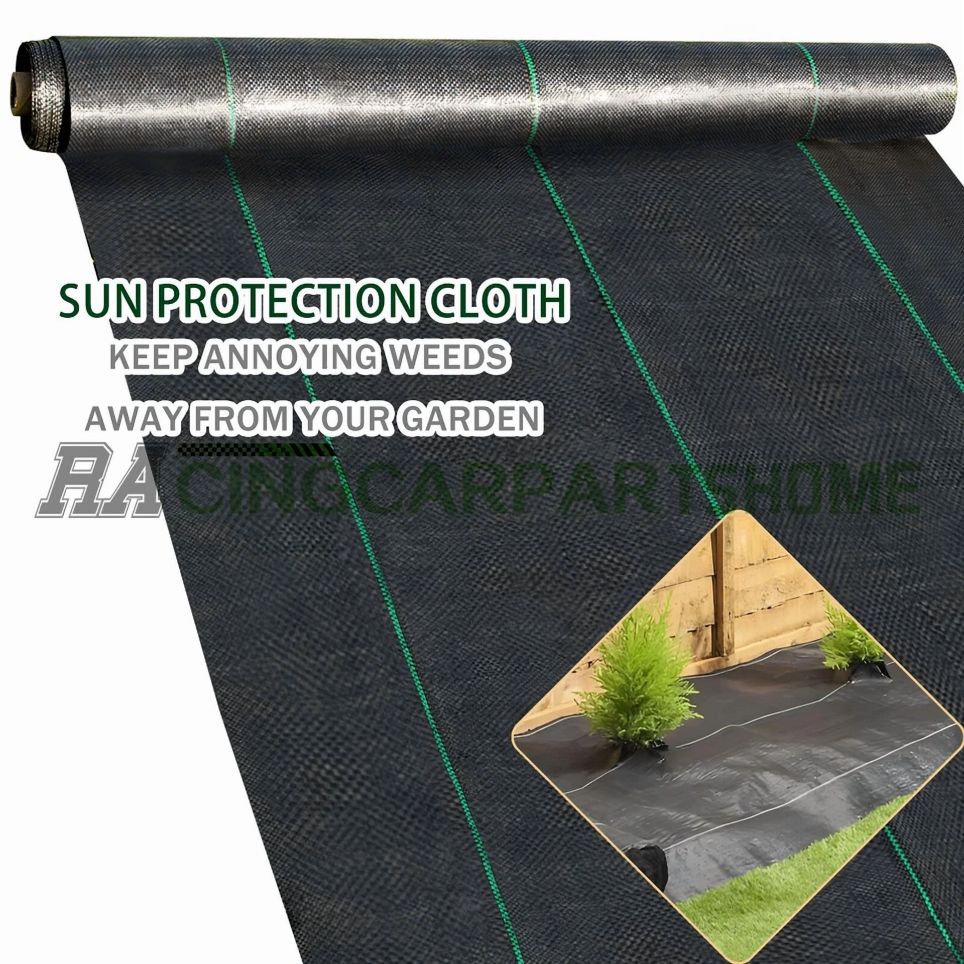 CRESTIN- 3Ft X 50Ft Weed Barrier Fabric Woven Ground Weed Cover 3.2 Ounce Landscape