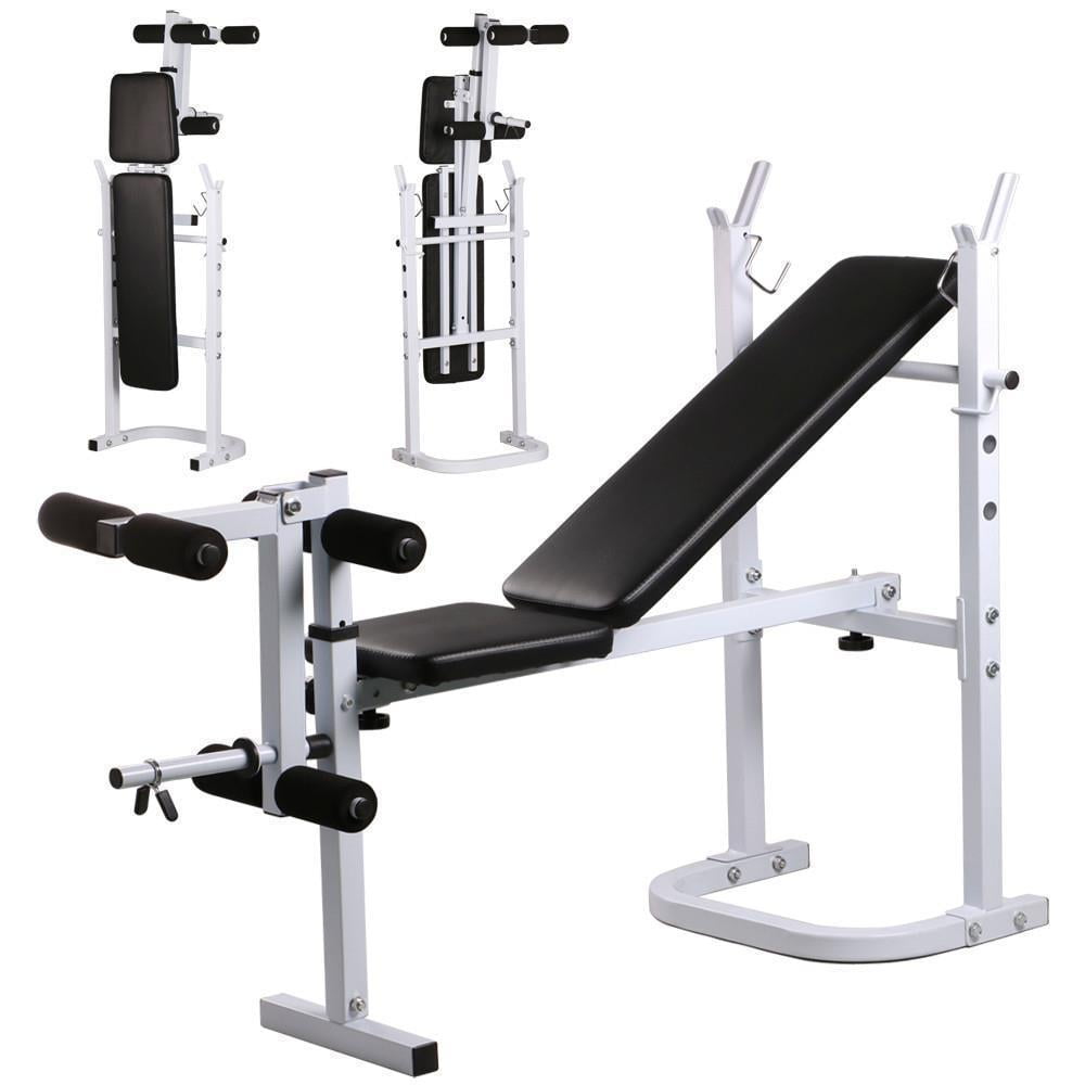 Zimtown Folding Lifting Weight Bench Stand With Leg Developer