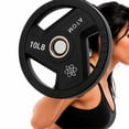thumbnail image 3 of Disco Olímpico Atom Uretano 10 lb (4.53 kg) | Profesional negro, 3 of 6