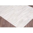 thumbnail image 1 of 9' x 12' Pampas Handmade White Stripes Leather Rug, 1 of 1