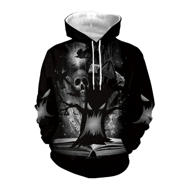 Chandail à Capuche Tendance pour Hommes Imprimé Hip-hop de Rue Mode Chandail-Over Active s