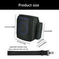 thumbnail image 5 of 600D Nylon Speaker Carrying Case with Reinforced Pearls Cotton Padding Breathable K036 Mesh Front for PBE2, 5 of 10