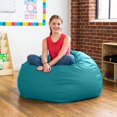 thumbnail image 5 of Jaxx Gumdrop Commercial Grade Bean Bag for Educational Environments, Large Size - Premium Vinyl - Turquoise, 5 of 6