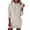 White, variant on Breezora Slim Fit Hoodie Dress for Women Long Sleeve Pullover Sweater with Pockets Cozy Warm Winter Tops Casual Streetwear Clothing S Size White