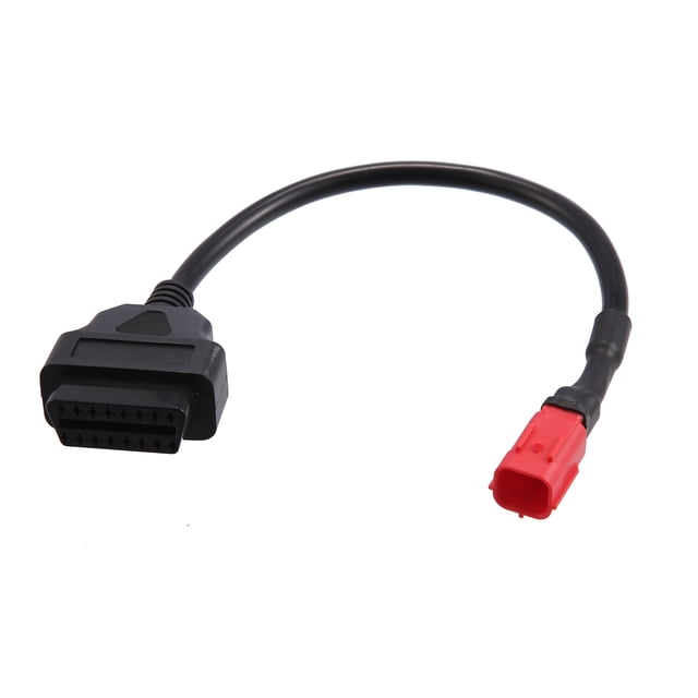 Unique Bargains 1.09ft 6 Pin to OBDII Cable Cord Diagnostic Adapter Cable Motorcycle Scanner Diagnostic Cable Adapter