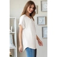 thumbnail image 4 of Womens Short Sleeve Blouses White XXL, 4 of 5