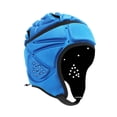 thumbnail image 1 of S SERENABLE Rugby Helmet Adjustable Shockproof Rugby Headguard for Playing Soccer Adults Blue, 1 of 9