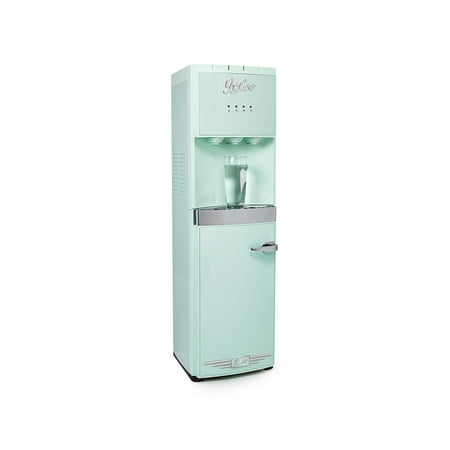 Igloo IRTRWCBL353CRHAQ Retro Water Cooler, Bottom Loading 3 or 5 Gallon Bottles, Aqua