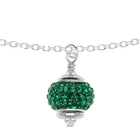 Emerald Crystal Pave Birthstone Necklace - May - Beadaholique Jewelry Kit