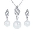 thumbnail image 5 of Collier Pendentif Perle Spirale Mode + Boucles d'Oreilles SL, 5 of 5