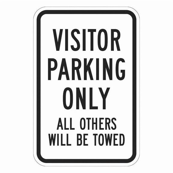 Lyle Parking Sign,18"H,12"W,Aluminum, T1-1045-DG_12x18 T1-1045-DG_12x18