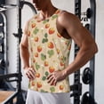 thumbnail image 5 of Daiia Floral Strawberr Printed Men's Quick Dry Fit Muscle Tank Top Slim-Fit Tank Workout Tank Top Lightweight Sports Tank Top-4X-Large, 5 of 7