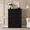 Black chest of drawers, variant on 5 Drawer Farmhouse Dresser for Bedroom – Tall Wooden Chest with Wide Metal Handles, Modern Storage Cabinet for Bedroom, Living Room, Kids Room, Closet –Pine Grain Grey/Brown Contrast Chest of Drawers