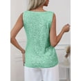 thumbnail image 2 of Women's Sequin V-Neck Tank Top Party Style Sleeveless Top, 2 of 4