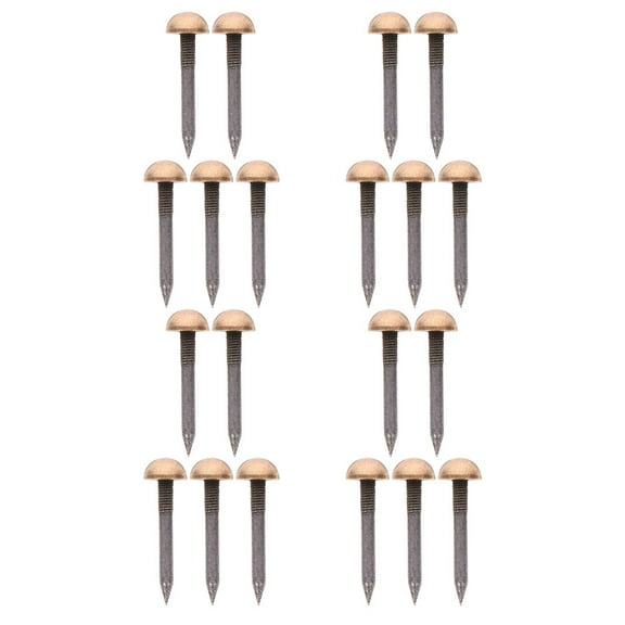 Raindrops 20pcs Heavy Duty Brass Decorative Nails for Furniture Retro Design Easy Installation