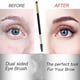 thumbnail image 4 of 12 pinceles para cejas, pincel angular y pincel de doble punta, multifuncionales para aplicación precisa, difuminado y teñido., 4 of 5