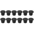thumbnail image 1 of Tapón de agujero de goma de silicona Uxcell de 10 mm de diámetro, tapón flexible suave para agujeros de 9-10 mm, negro, 12 piezas, 1 of 5