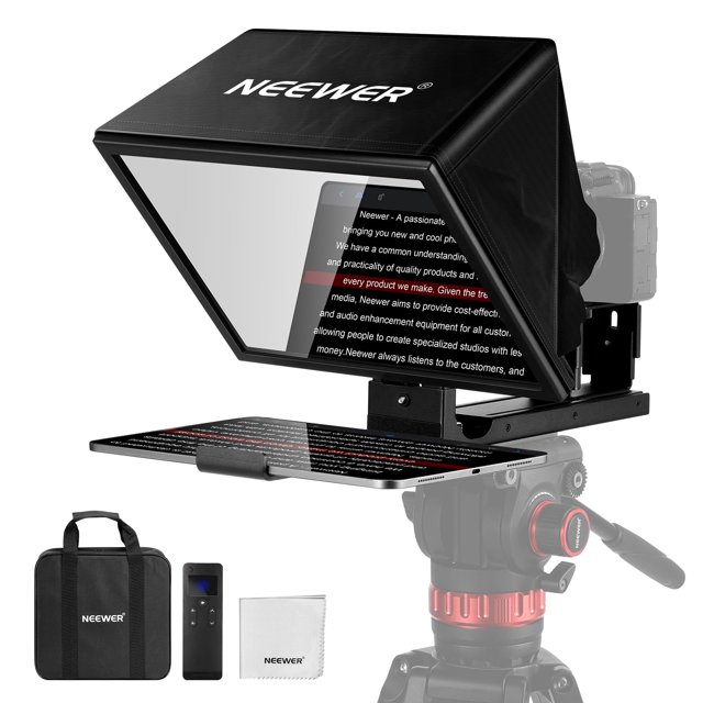 Teleprompter Neewer Basics X12B de aleación de aluminio para iPad 12
