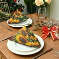 thumbnail image 3 of Qxltty Sunflower Bouquet Napkins 20×20in Perfect for Parties Dinners Weddings Cocktail Housewarming Cloth Napkins Set of 1, 3 of 8