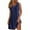 Dark Blue, variant on Fartey Nightgown for Women Summer Solid Color Sleeveless Sleepwear Soft Lightweight Sleep Dress Comfy Pleated V Neck Night Dress 2025 Purple L