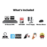 Evertech 32 Channel 1080p AHD TVI CVI and Analog Security Surveillance DVR Recorder with 16TB HDD