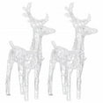 thumbnail image 3 of vidaXL Reindeers & Sleigh Christmas Decoration 320 LEDs Acrylic, 3 of 5