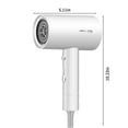thumbnail image 2 of Dengmore Hair Dryer Powerful 850W Fast Drying Low Noise, 3 Heat Setting Negative Ionic Blow Dryer Household Hair Care Lightweight Travel Portable Hairdryer for Women Men, Hot, 2 of 9