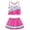 Pink, variant on Cheerleader for Girls Cheer Uniform Outfit (Black, 130)