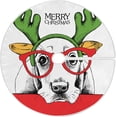 thumbnail image 1 of FMSHPON Christmas Dog Basset Hound Xmas Christmas Tree Skirt Stand Mat for Holiday Party Decoration Indoor Outdoor 36 inches, 1 of 6