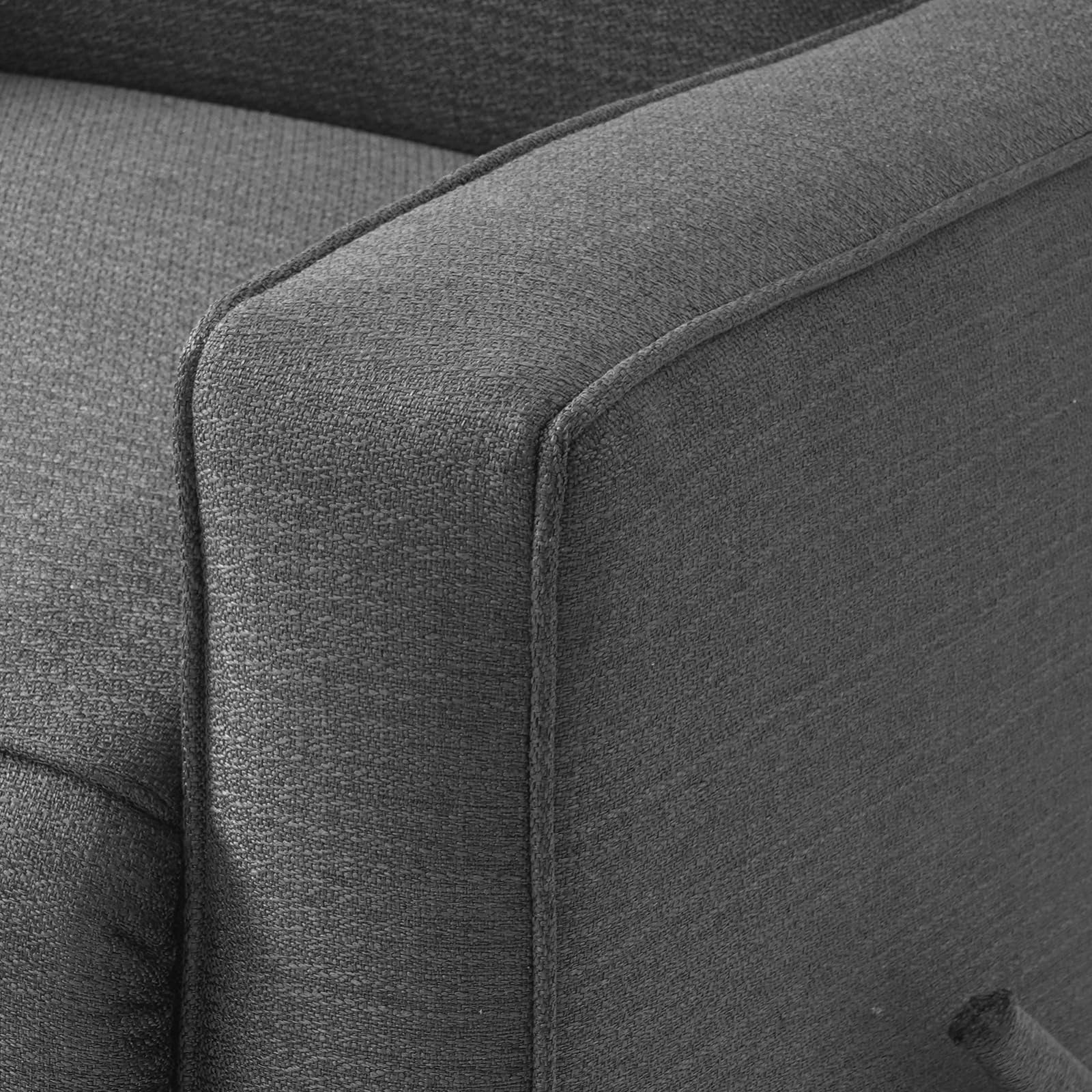 Harkawon Swivel Rocker Recliner Chair, High Back Glider Recliner with Linen Fabric, Ergonomic Rocker Chairs for Small Spaces& Living Room , Dark Grey