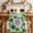 Purple, variant on St. Patrick's Day Table Runner - 36 Inch Long Spring Lucky Green Shamrock Cloud Blue Cotton and Linen Blended Dress Scarves Farmhouse Table Runner for Kitchen Dining, Coffee Table, 13" x 36"