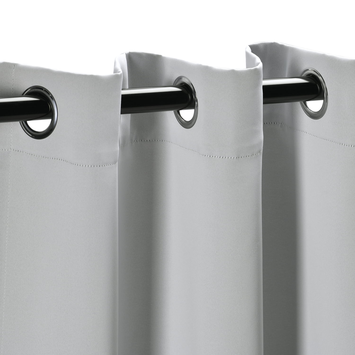 Superior Solid Blackout Curtain Set of 8, 52" x 108", Marshmallow