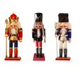 thumbnail image 2 of Artesanía de madera tradicional hecha a mano decoración de cascanueces figura rey cascanueces Navidad, 2 of 4